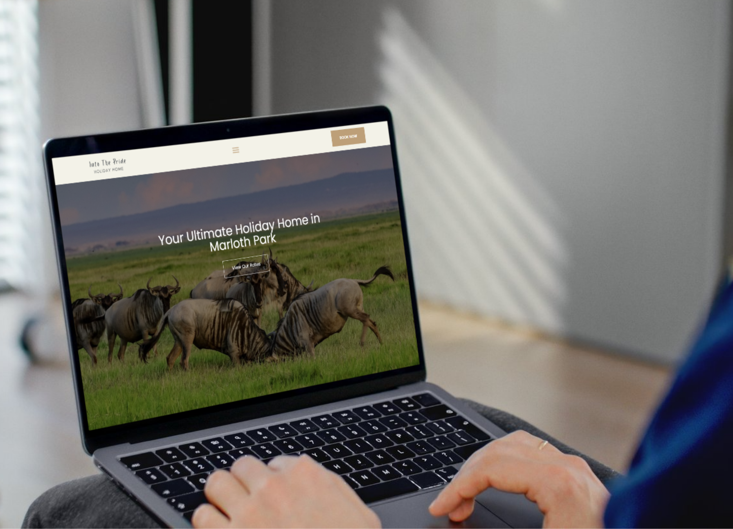 Into the pride website mockup